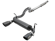 Load image into Gallery viewer, aFe Rebel Series 409 Stainless Steel Cat-Back Exhaust 18-21 Jeep Wrangler JL 2.0L (t) - Black Tip - DTX Performance