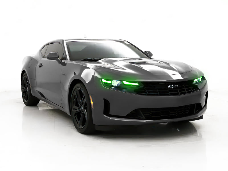 Oracle 19-21 Chevy Camaro LS/LT RGB+A Headlight DRL Upgrade Kit - ColorSHIFT w/ Simple Controller - DTX Performance