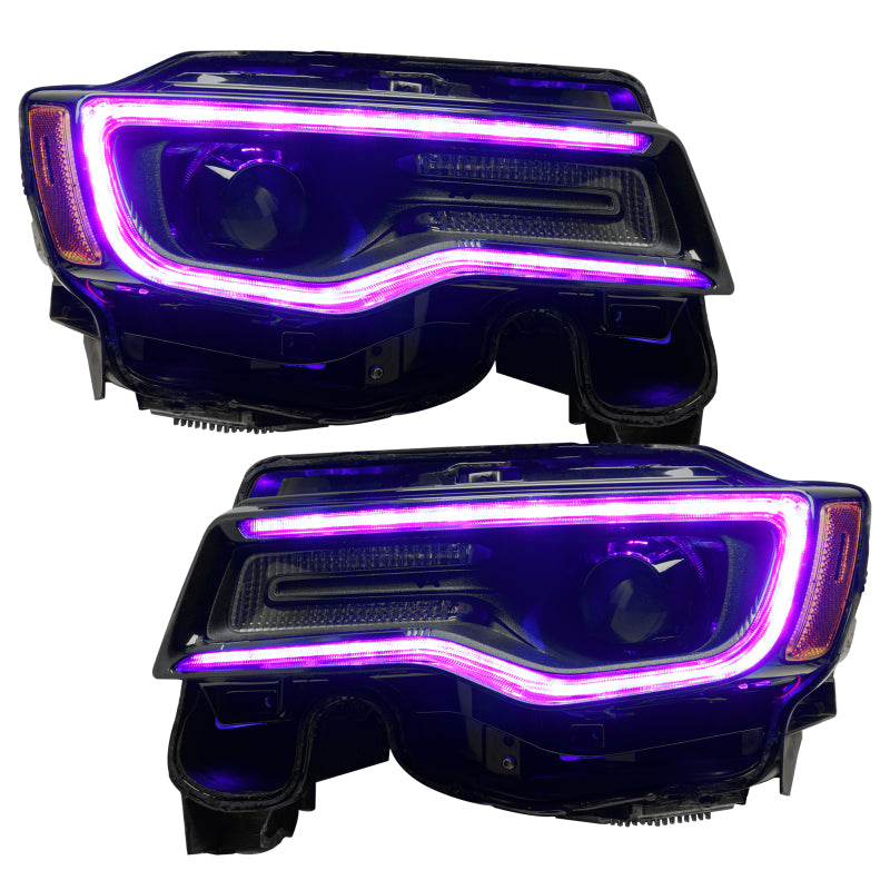 Oracle 14-21 Jeep Grand Cherokee Dynamic Headlight DRL Upgrade Kit - ColorSHIFT - Dynamic - DTX Performance