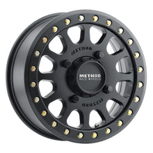 Load image into Gallery viewer, Method MR401 UTV Beadlock 15x6 / 5+1/53mm Offset / 4x156 / 132mm CB Matte Black Wheel - DTX Performance