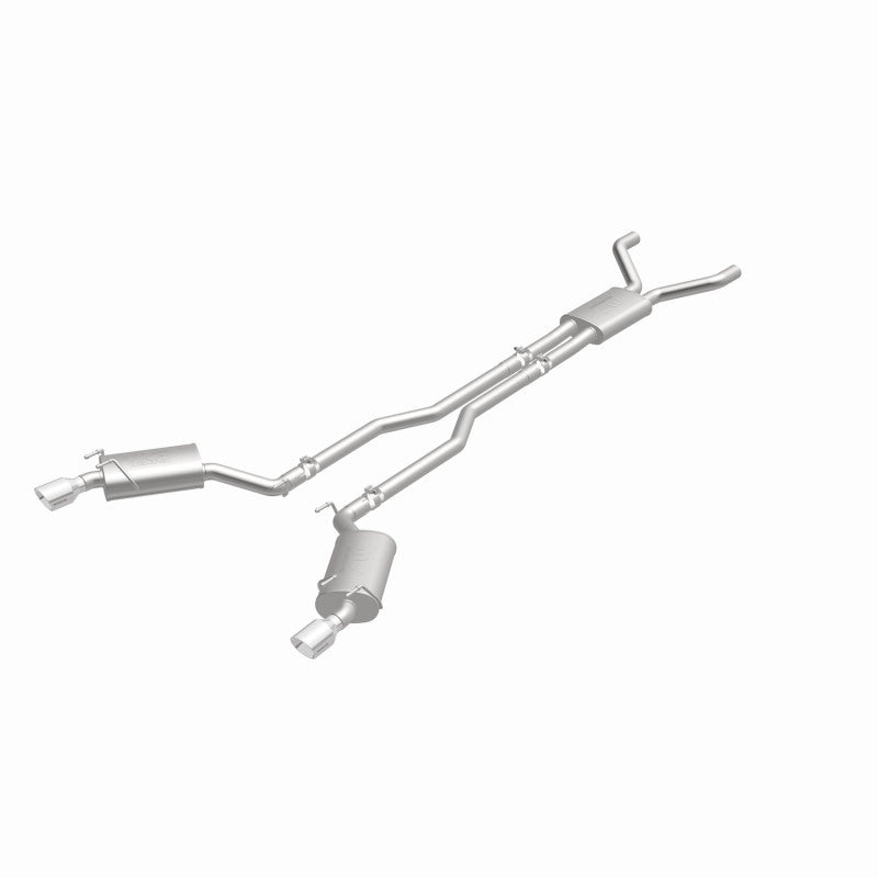 MagnaFlow Cat-Back Stainless Dual Split Rear Exit 4in Polished Tips 11-15 Chevy Camaro 3.6L V6 - DTX Performance