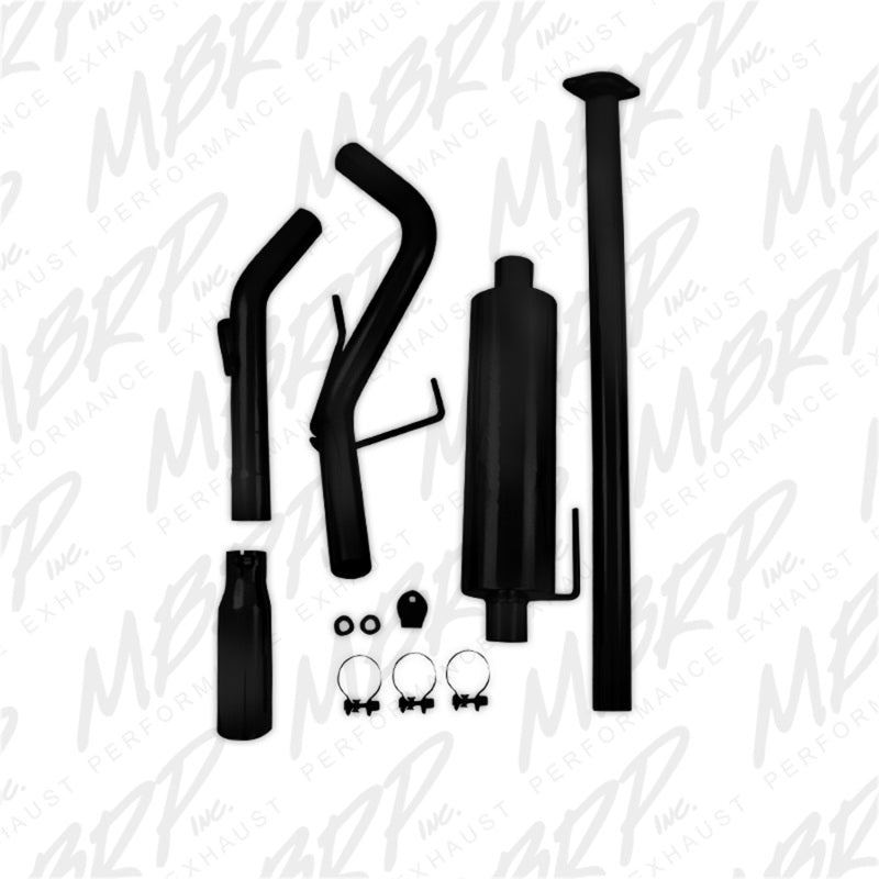 MBRP 09-14 Toyota Tacoma 4.0L EC/CC Cat-Back Single Exit AL - Black - DTX Performance