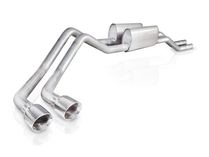 Stainless Works 2004-08 F150 5.4L Exhaust 2-1/2in Chambered Mufflers Behind Passenger Tire Exit - DTX Performance