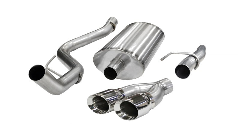 Corsa 11-13 Ford F-150 5.0L V8 Polished Sport Cat-Back Exhaust - DTX Performance