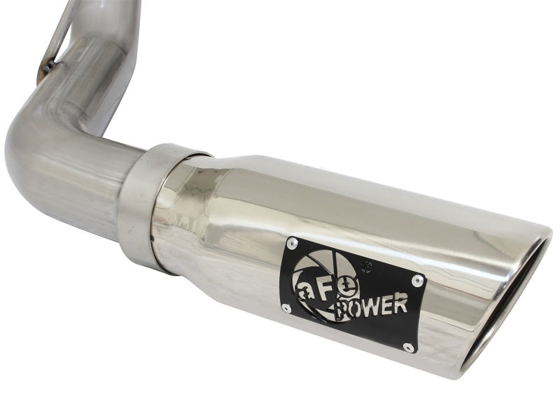 aFe Mach Force-XP Exhaust 3in Cat-Back SS 14-15 GM 1500 Trucks 4.3L/5.3L Dual Split w/ Polished Tip - DTX Performance