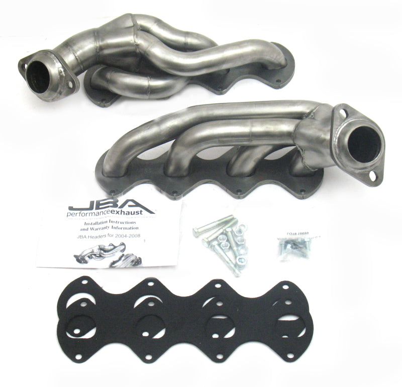 JBA 04-10 Ford F-Series 5.4L 3V 1-5/8in Primary Raw 409SS Cat4Ward Header - DTX Performance