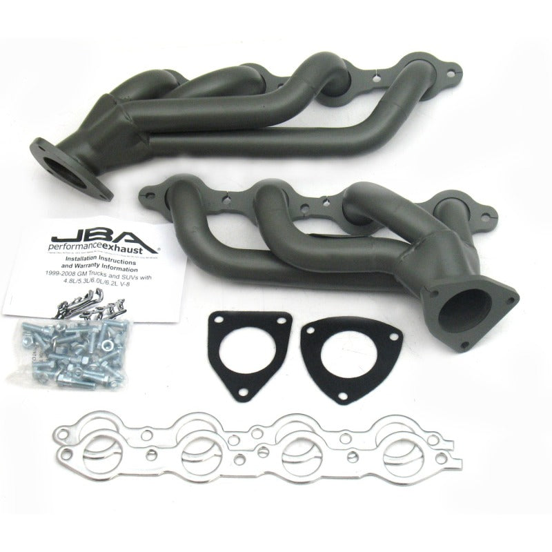 JBA 03-06 GM Truck 6.0L LS w/o EGR 1-5/8in Primary Ti Ctd Cat4Ward Header - DTX Performance