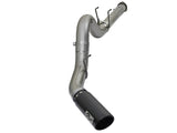 aFe Large Bore-HD 5in DPF Back 409 SS Exhaust System w/Black Tip 2017 Ford Diesel Trucks V8 6.7L(td)