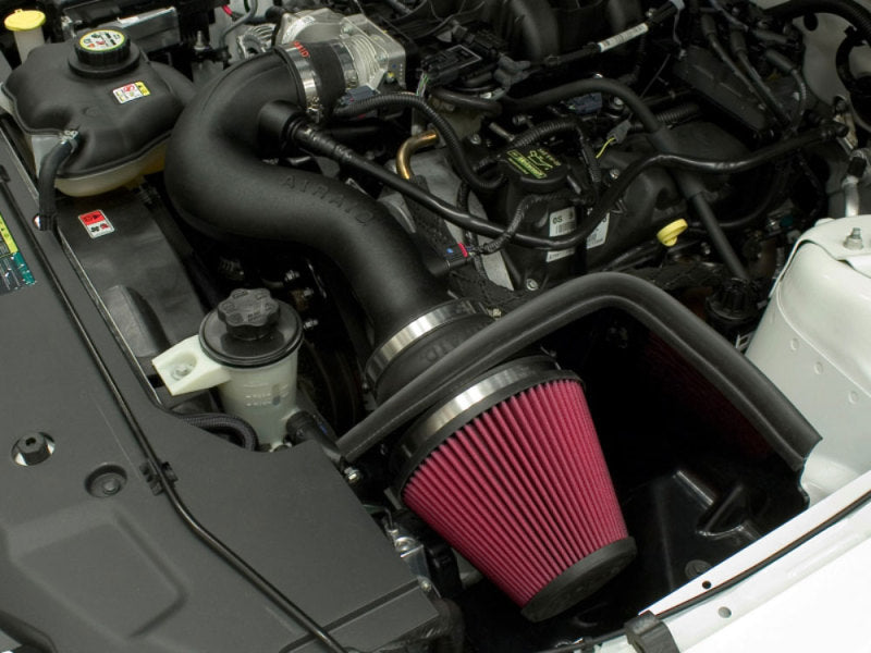 Airaid 2010 Ford Mustang 4.0L MXP Intake System w/ Tube (Dry / Red Media) - DTX Performance