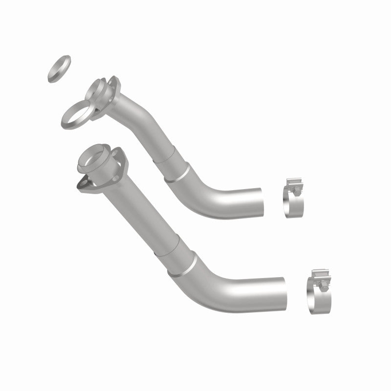 MagnaFlow 66-72 Chevy C10 Pickup V8 2-Piece Front Exhuast Pipe Kit (2in Tubing/Clamps/Inlet Flanges) - DTX Performance