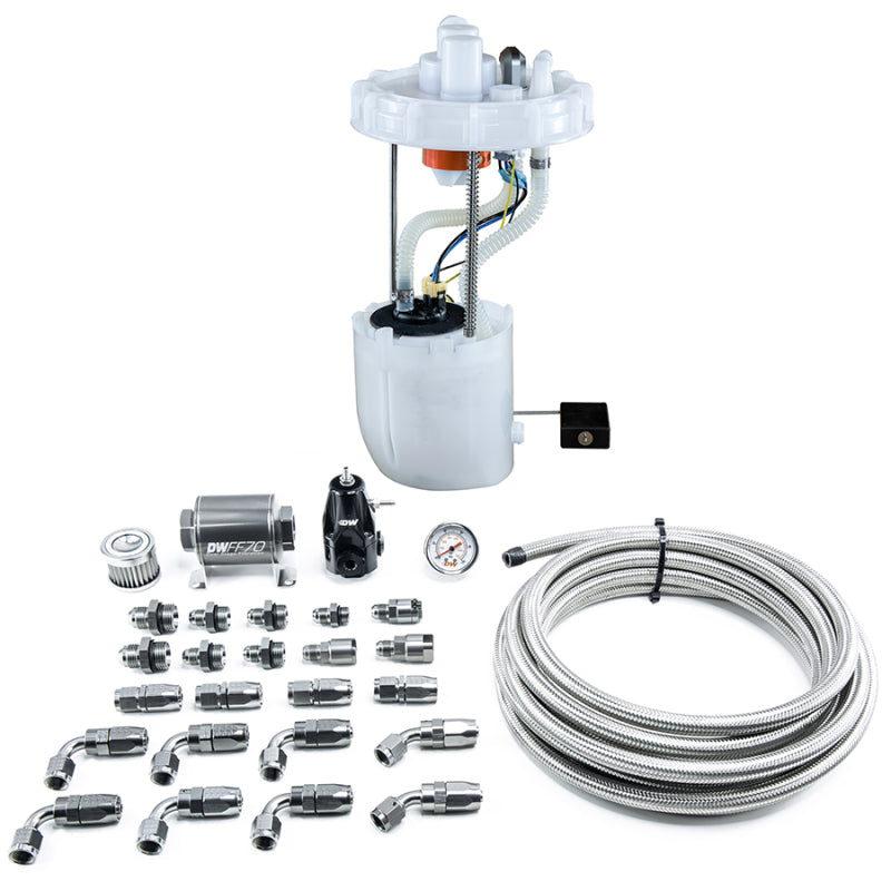 DeatschWerks 12-15 Honda Civic Si/13-15 Acura ILX DW400 Pump Module & Return Kit w/CPE Fuel Lines - DTX Performance