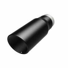 Load image into Gallery viewer, MagnaFlow Tip Stainless Black Coated Single Wall Round Single Outlet 5in Dia 3.5in Inlet 14.5in L - DTX Performance