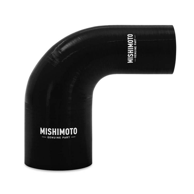 Mishimoto Silicone Reducer Coupler 90 Degree 1.75in to 2.5in - Black - DTX Performance