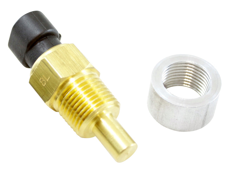 AEM Coolant Temperature Sensor Kit w/3/8 inch Female Weld-In Aluminum Bung - DTX Performance