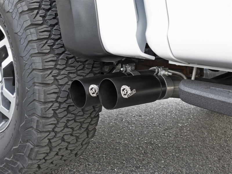 aFe POWER Rebel Series 3in 409 SS Cat Back Exhaust w/ Black Tips 17 Ford F-150 Raptor V6-3.5L - DTX Performance