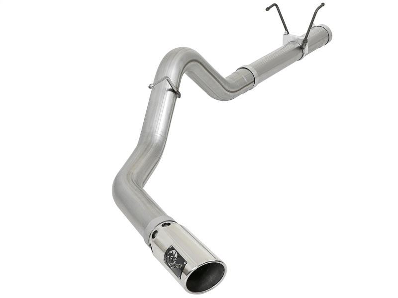 aFe LARGE BORE HD 4in 409-SS DPF-Back Exhaust w/Polished Tip 07.5-12 Dodge Diesel Trucks L6-6.7L(td) - DTX Performance