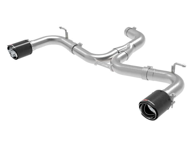 aFe MACH Force-Xp 3in to 2-1/2in Stainless Steel Axle-Back Exhaust Carbon - 15-17 Volkswagen GTI - DTX Performance