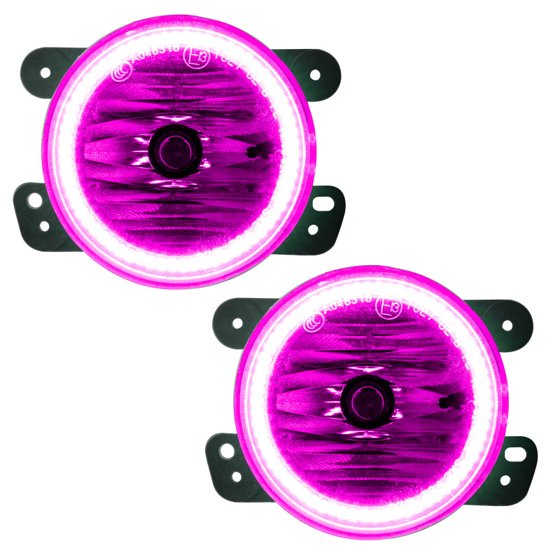 Oracle Lighting 11-13 Jeep Grand Cherokee Pre-Assembled LED Halo Fog Lights -Pink - DTX Performance