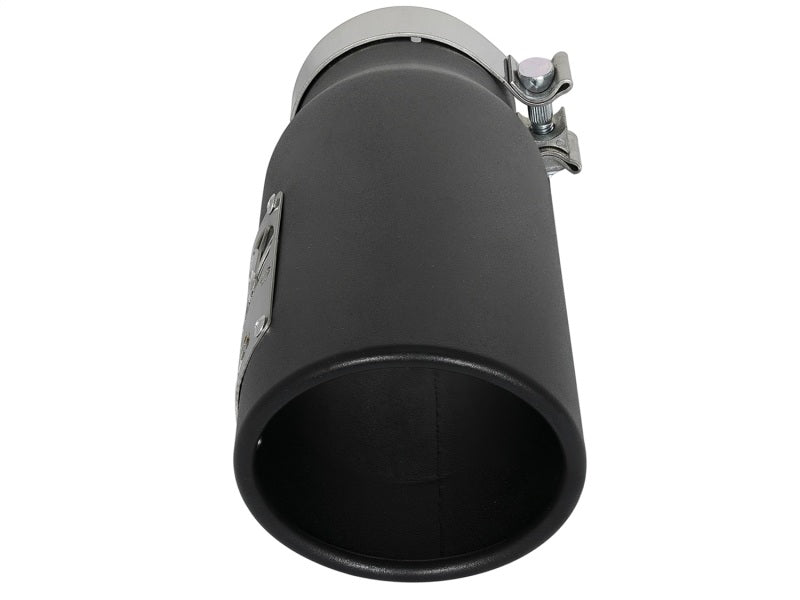 aFe MACH Force-Xp 409 Stainless Steel Exhaust Tip 3.5 In x 4.5in Out x 12in L Clamp-On - DTX Performance