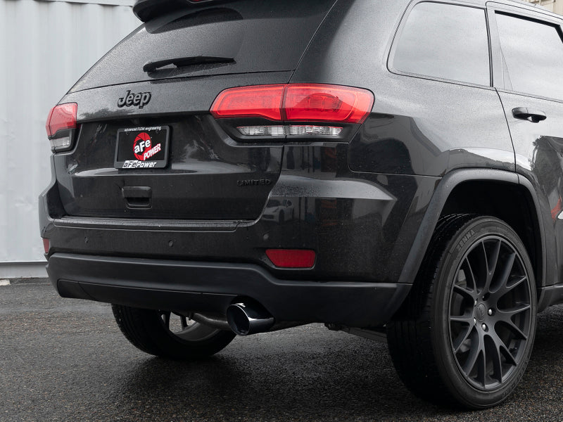 aFe Large Bore HD 3in 304 SS Cat-Back Exhaust w/ Black Tips 14-19 Jeep Grand Cherokee (WK2) V6-3.6L - DTX Performance