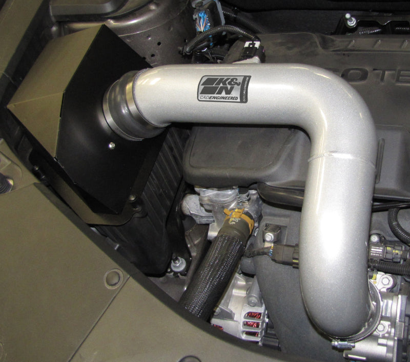 K&N 10 GMC Terrain / 10 Chevy Equinox 2.4L-L4 Silver High Flow Performance Kit - DTX Performance