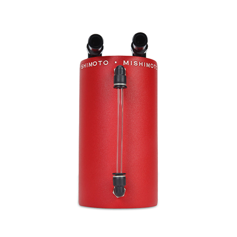 Mishimoto Large Aluminum Oil Catch Can - Wrinkle Red - DTX Performance