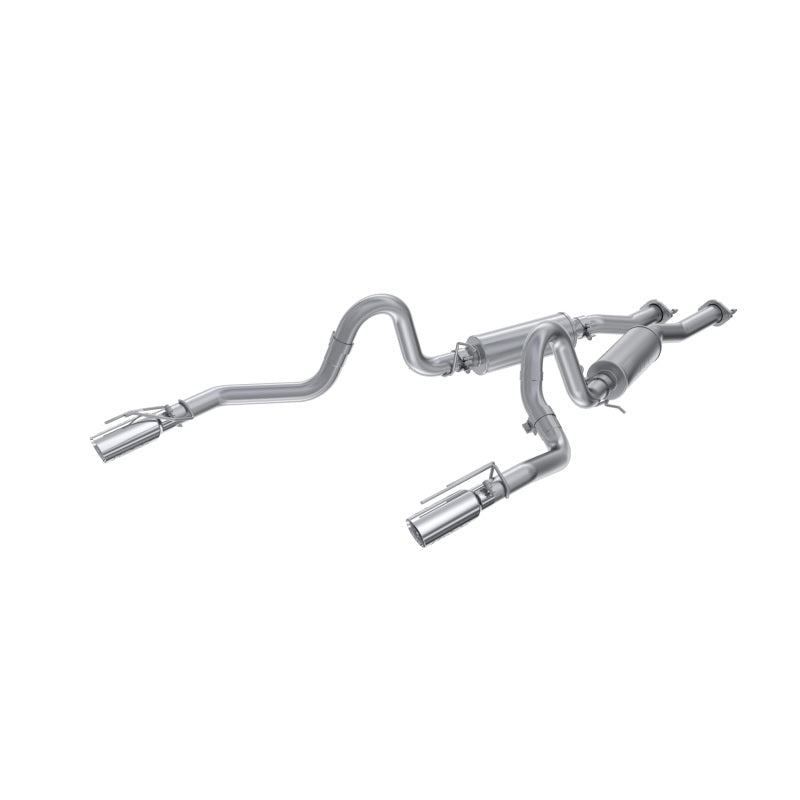 MBRP 99-04 Ford Mustang GT/Mach 1 2.5in Dual Split Rear AL Catback Exhaust w/ 3.5in Dual Wall Tips - DTX Performance