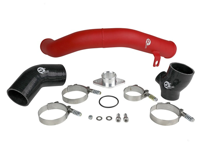 aFe BladeRunner 2.5in Aluminium Hot Side Charge Pipe 15-20 Subaru WRX 2.0T - Red - DTX Performance