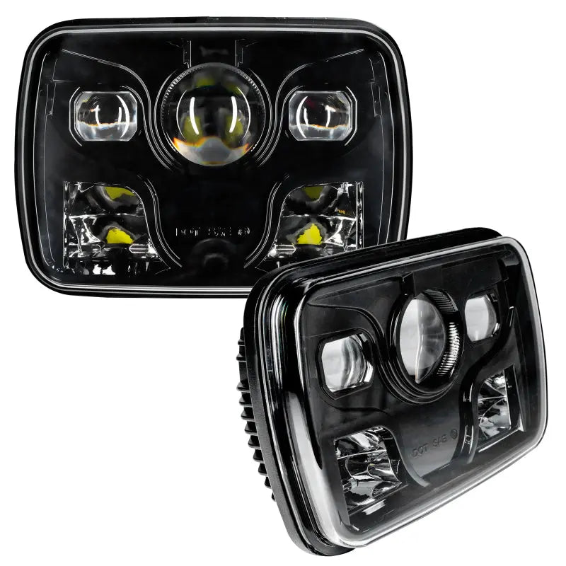 Oracle 7inx6in 40W Replacement LED Headlight - Black (Pair) - DTX Performance