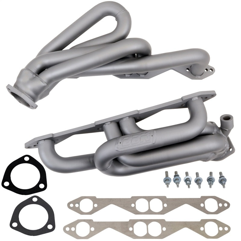 BBK 96-98 GM Truck SUV 5.0 5.7 Shorty Tuned Length Exhaust Headers - 1-5/8 Titanium Ceramic - DTX Performance