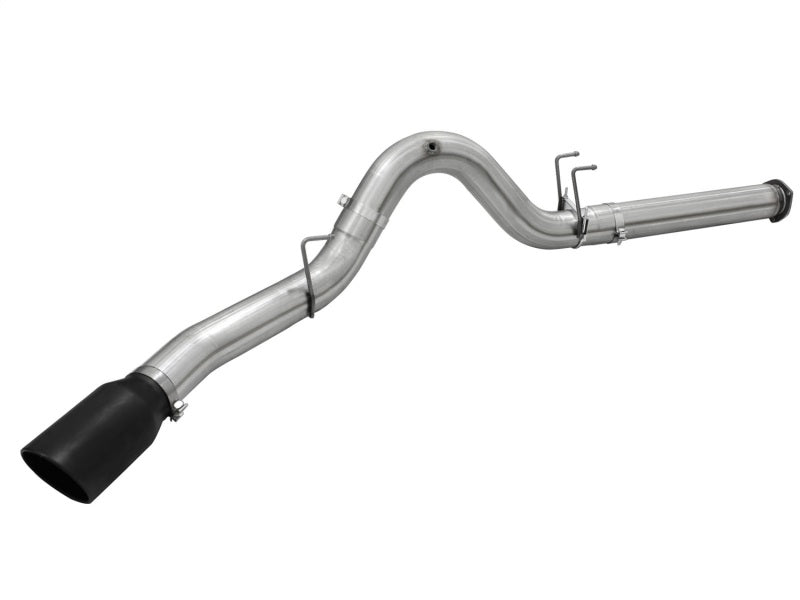 aFe Atlas Exhausts 5in DPF-Back Aluminized Steel Exhaust Sys 2015 Ford Diesel V8 6.7L (td) Black Tip - DTX Performance