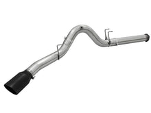 Load image into Gallery viewer, aFe MACHForce XP Exhaust 5in DPF-Back Stainless Steel Exht 2015 Ford Turbo Diesel V8 6.7L Black Tip - DTX Performance