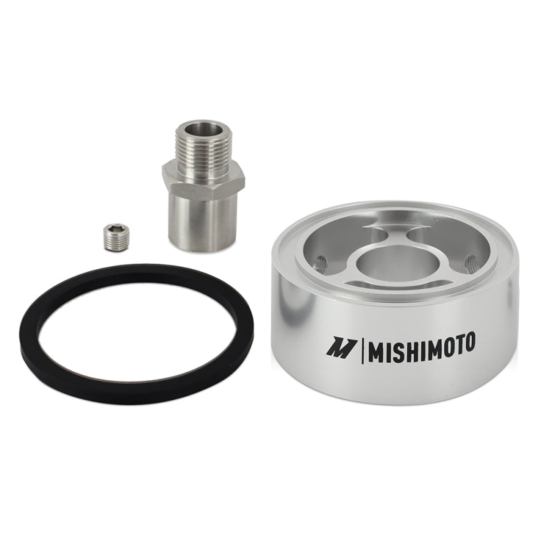 Mishimoto Oil Filter Spacer 32mm M20 x 1.5 Thread - Silver - DTX Performance