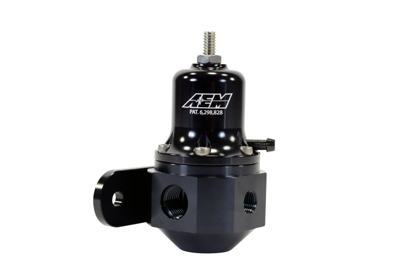 AEM High Capacity Universal Black Adjustable Fuel Pressure Regulator - DTX Performance