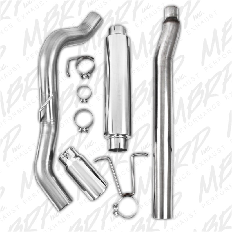 MBRP 11-13 Ford F-250/350/450 6.2L V8 Gas 4in Cat Back Single Side T409 Exhaust System - DTX Performance