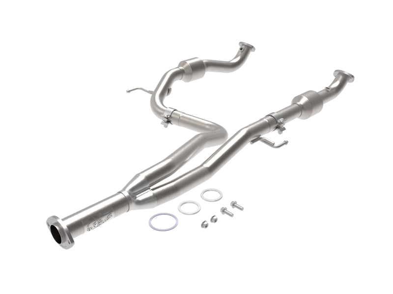 aFe Toyota Tacoma 16-17 V6-3.5L Twisted Steel Y-Pipe w/ Cat - DTX Performance