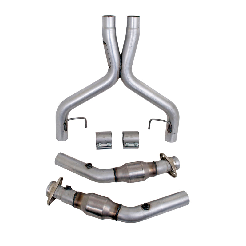 BBK 05-10 Mustang 4.6 GT High Flow X Pipe With Catalytic Converters - 2-3/4 - DTX Performance