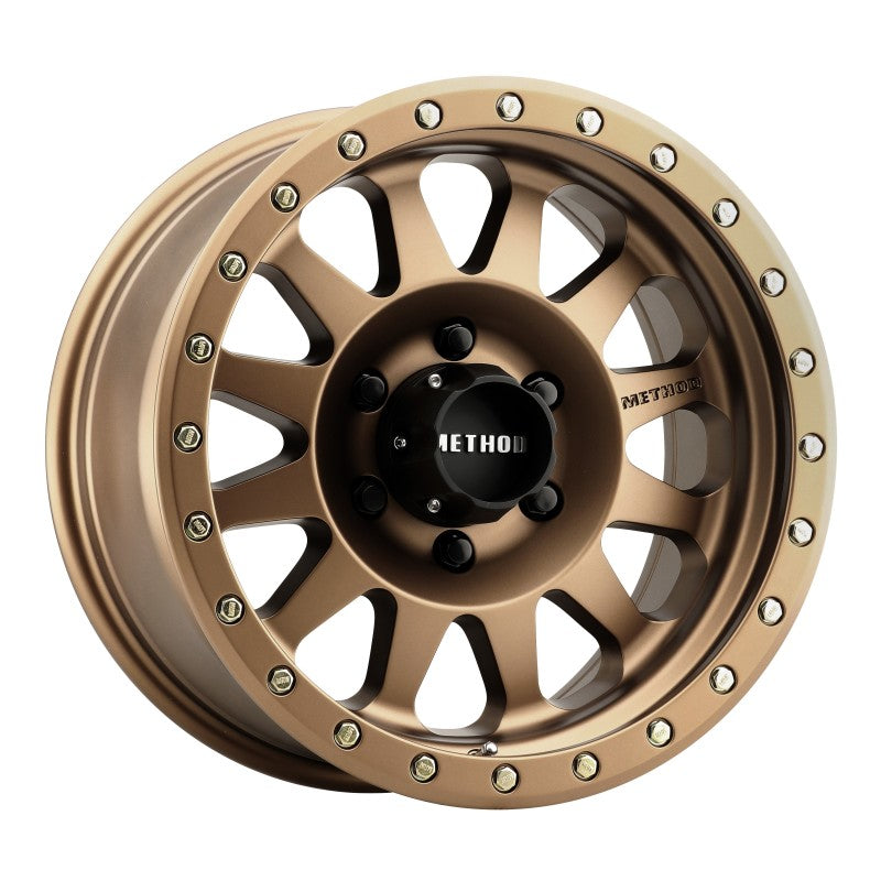 Method MR304 Double Standard 16x8 0mm Offset 6x5.5 108mm CB Method Bronze Wheel - DTX Performance