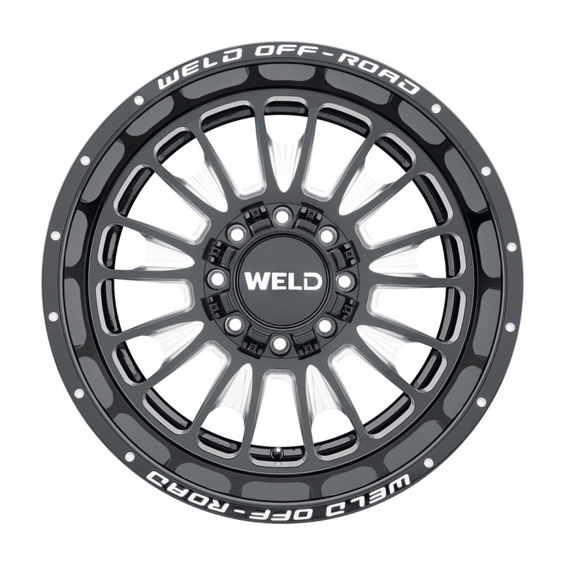 Weld Off-Road W121 22X12 Scorch 8X165.1 ET-44 BS4.75 Gloss Black MIL 125.1 - DTX Performance