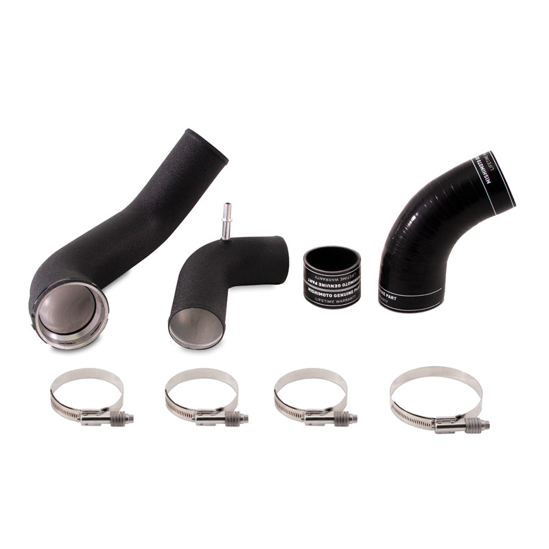 Mishimoto 2017+ Ford F150 3.5l EcoBoost Cold-Side Intercooler Pipe Kit - Wrinkle-Black - DTX Performance