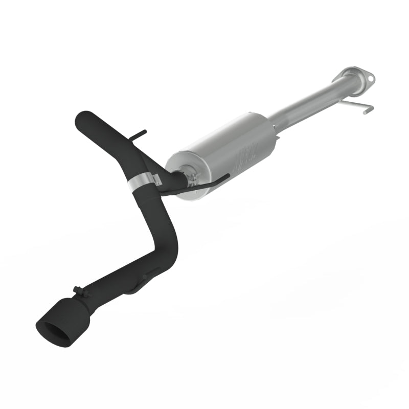 MBRP 10-18 Toyota 4 Runner BLK 4in O.D Tip Single Rear Exit 2.5in Cat Back Exhaust - DTX Performance