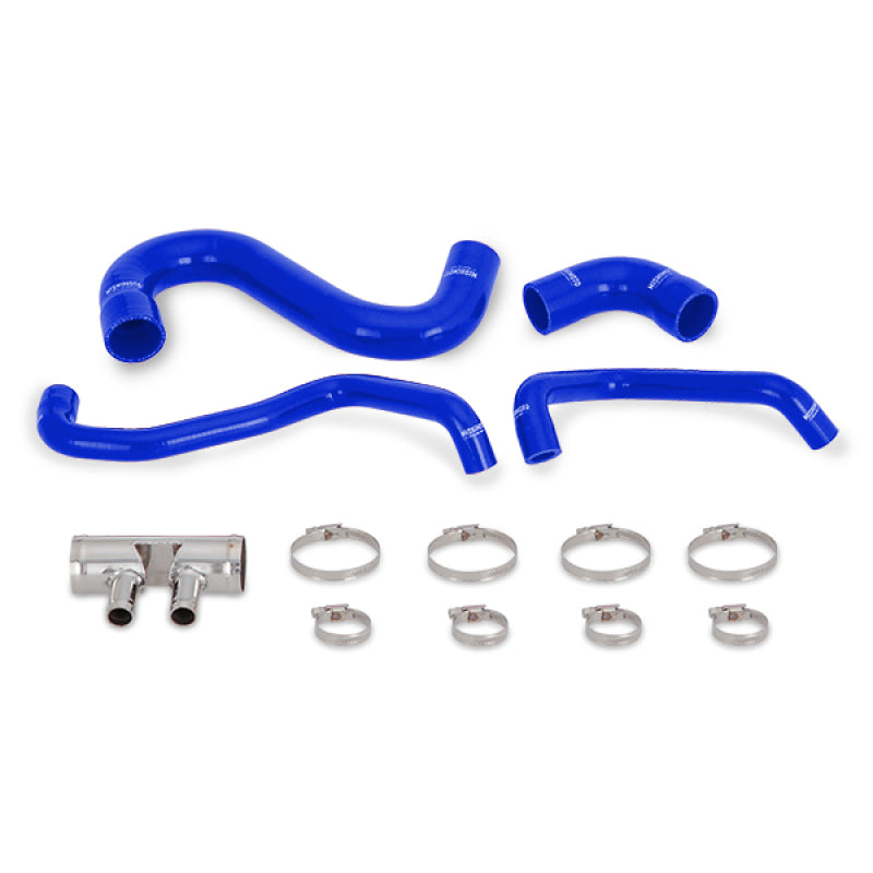 Mishimoto 2015+ Ford Mustang GT Silicone Lower Radiator Hose - Blue - DTX Performance