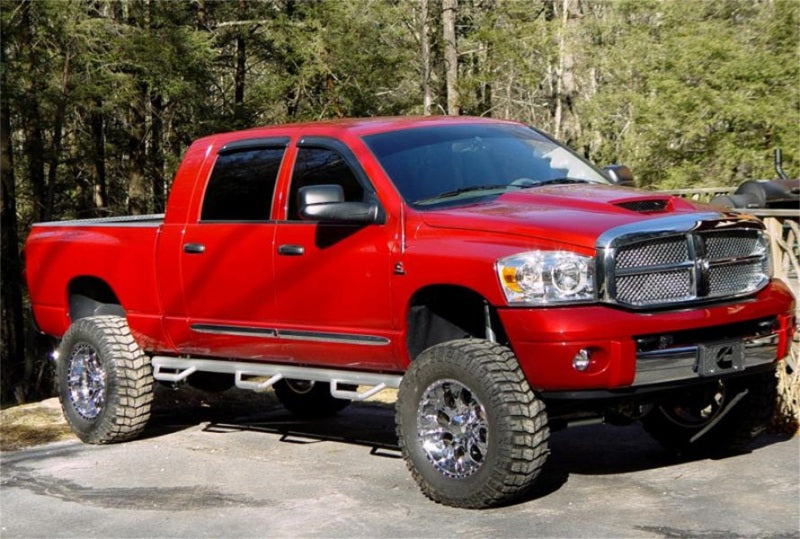 N-Fab Nerf Step 06-09 Dodge Ram 1500/2500/3500 Mega Cab 6.4ft Bed - Gloss Black - Bed Access - 3in - DTX Performance