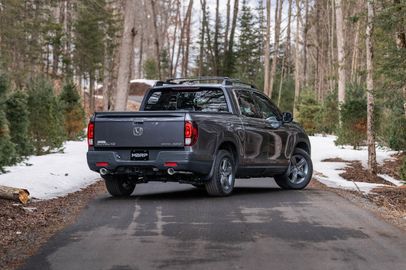 MBRP 21-22 Honda Ridgeline Aluminized Steel 2.5in Cat-Back - Dual Split Rear Exit - DTX Performance