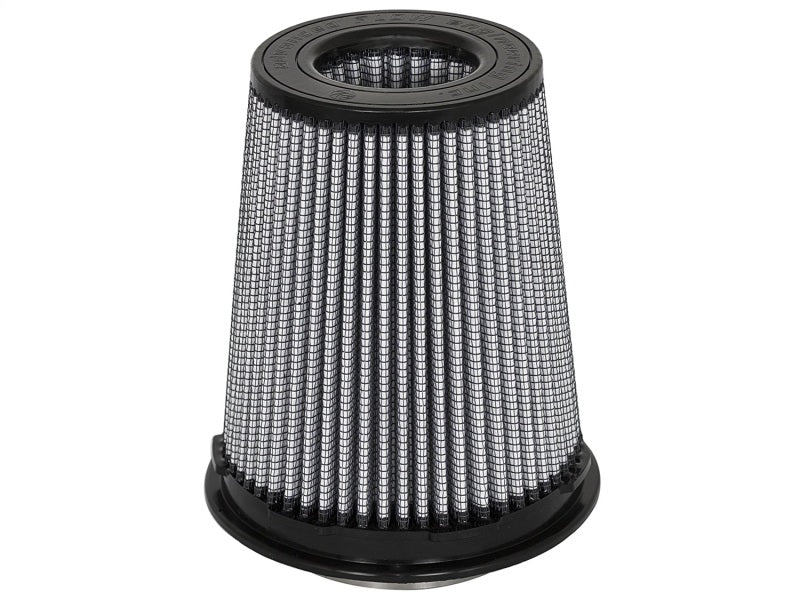 aFe MagnumFLOW Pro DRY S Replacement Air Filter 4in F x 6in B (mt2) x 4-1/2in T (Inv) x 7-1/2in H - DTX Performance