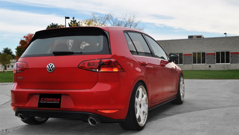 Corsa 14-15 Volkswagen GTI Mk7 Polished Sport 3.0in Cat-Back Dual Rear Exit - DTX Performance