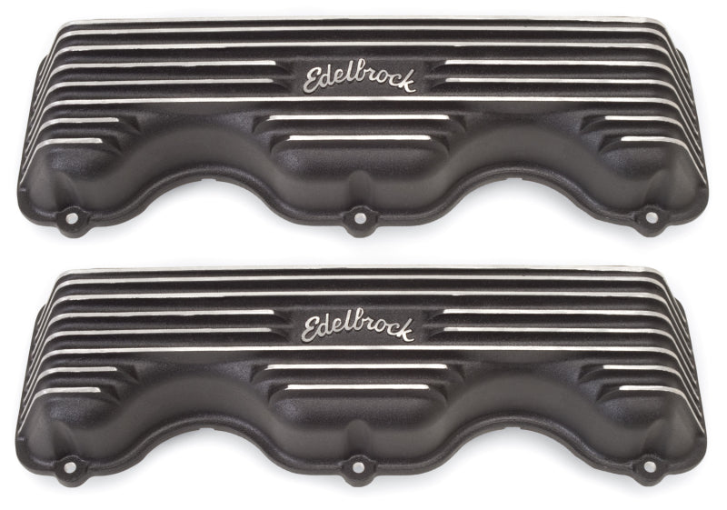 Edelbrock Valve Cover Classic Series Chevrolet W 348/409 CI V8 Black - DTX Performance