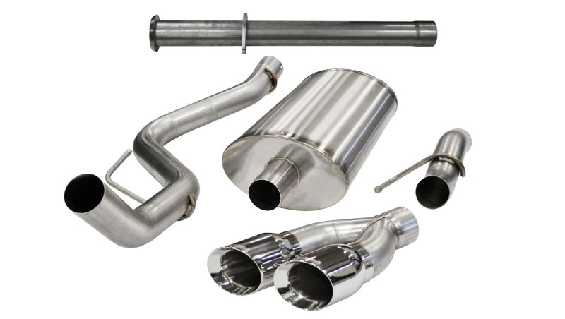 Corsa 11-13 Ford F-150 Raptor 6.2L V8 133in Wheelbase Polished Xtreme Cat-Back Exhaust - DTX Performance