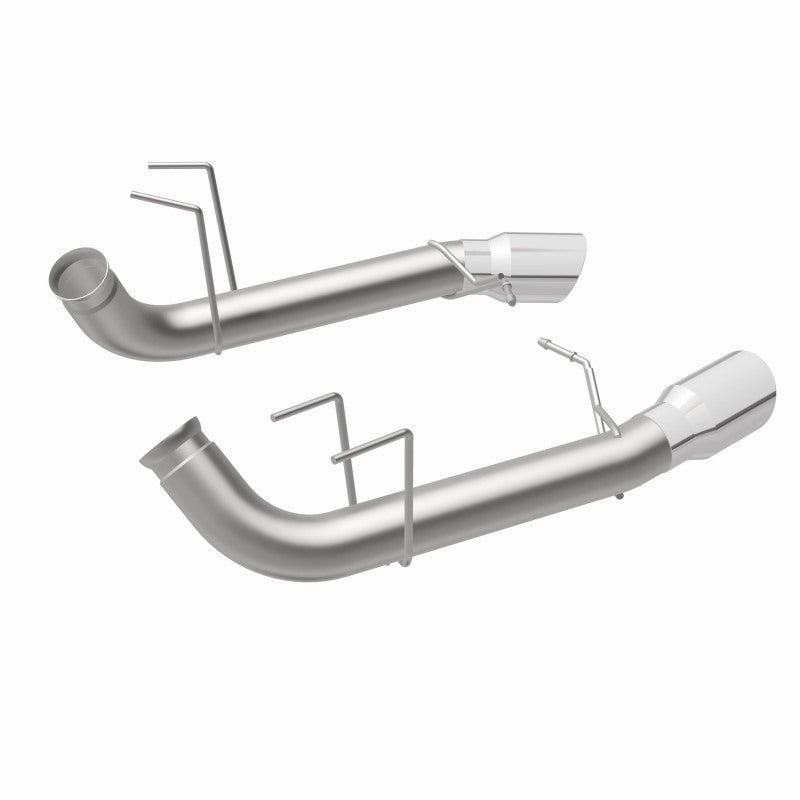 MagnaFlow 13 Ford Mustang Dual Split Rear Exit Stainless Axle-Back Cat Back Exhaust (Competition) - DTX Performance