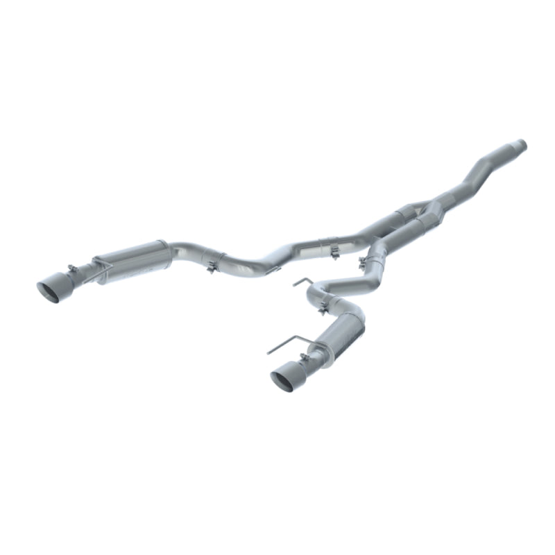 MBRP 15-18 Ford Mustang EcoBoost 2.3L T409 3in Cat Back Dual Split Rear Exit (Race Version) - DTX Performance